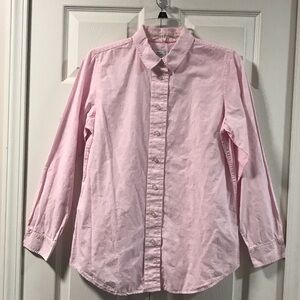 LizWear by Liz Claiborne Light Pink Check and Dot Button Down Shirt